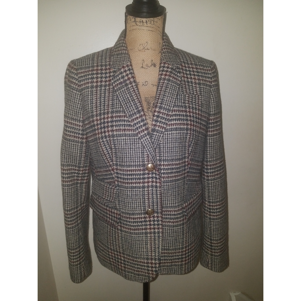 J.Crew School Boy Herringbone Blazer s12